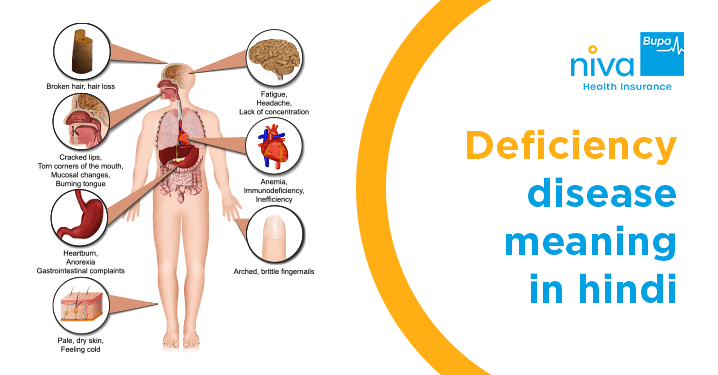 Deficiency Disease Meaning in Hindi