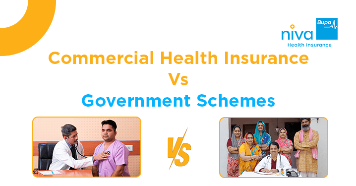 Commercial vs. government health insurance differences