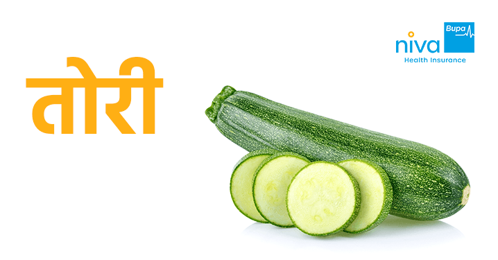 Zucchini in hindi